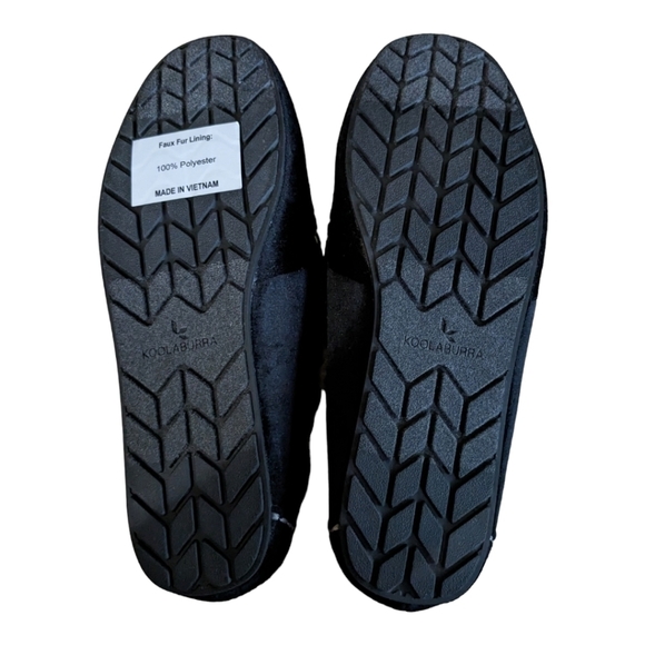 NEW Koolaburra (UGGS) Riley Sparkle Black Unisex Slipper, Size 3 - Picture 4 of 6